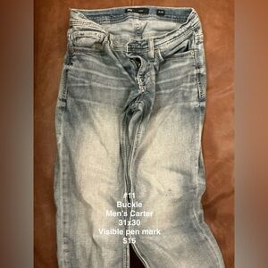 Buckle Men's Slim Fit Light Blue Jeans